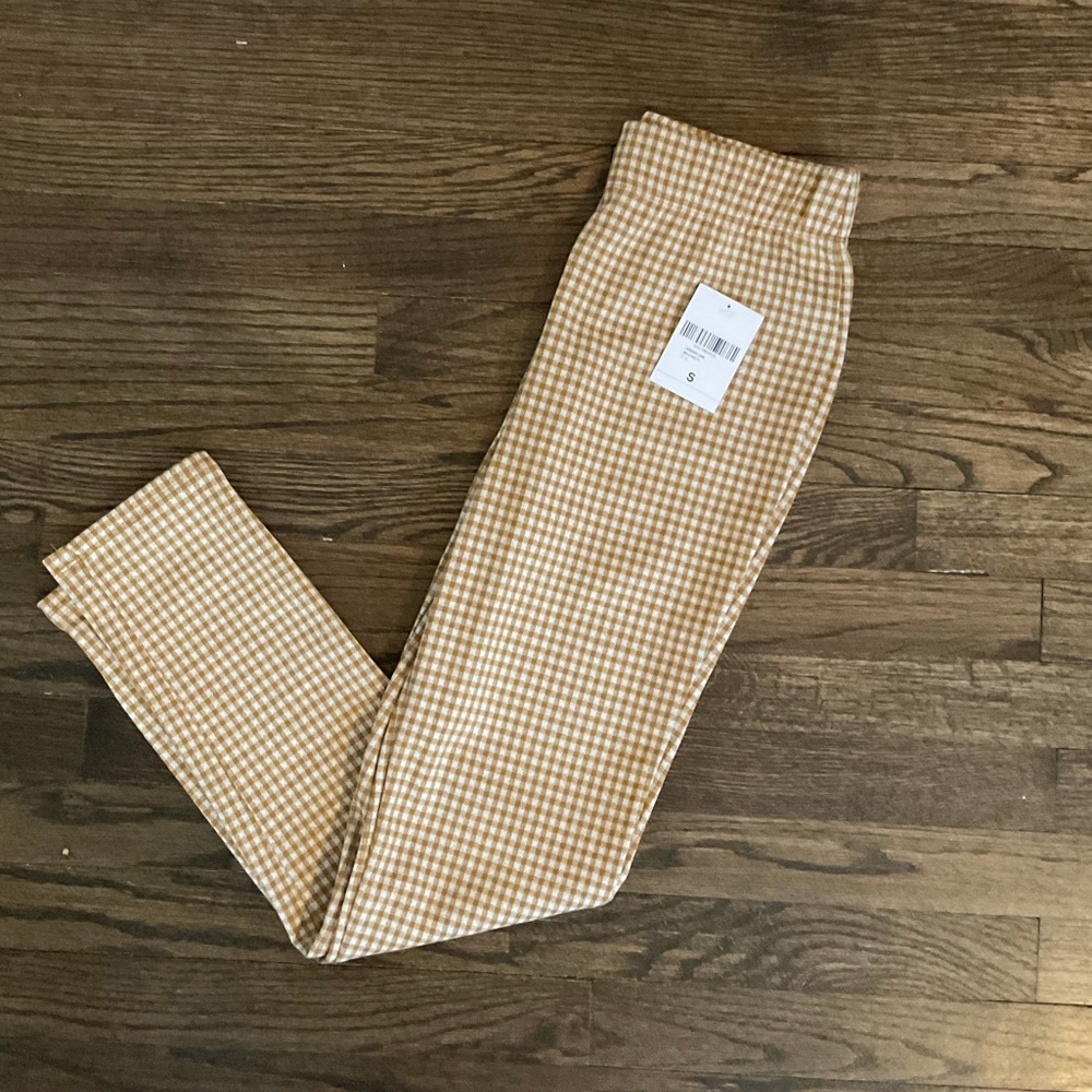 Plaid Print Pant - NWT